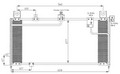 Радиатор кондиционера Mazda 323 9498 Factory